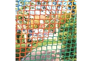 DRISSA Sicherheitsnetz, Spielplatz, Kletternetz, Außenbalkon, Sicherheitsnetz, Seilnetz, Treppengeländer, Kindersicherheitsnetz, Haustierspielzeug, Knotenloses Polyester-sportnetz(Size:1.5x2m,Color:Rainbow)