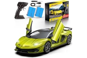 AEROQUEST 1:14 Lamborghini Remote Control Car,2.4GHz Officially Licensed Lamborghini Model RC Toy Car for Boys Girls Birthday Gift