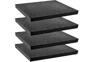 GOMETY 4 cubos de espuma de cuadrícula, inserto de espuma para cortar tú mismo, herramienta para cámara, funda protectora de cuadrícula para maletín de protección (4)