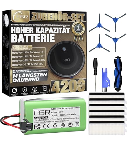 Ersatzakku 14,4V 3400mAh Für Staubsaugerroboter - Kompatibel Mit Polaris, Bagotte, Kyvol