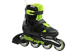 Rollerblade Patines en línea Microblade para niños, Azul Noche/Naranja, en Diferentes tamaños