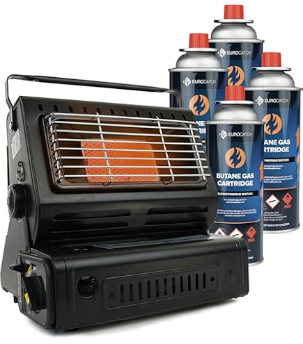 Stufa A Gas Infrarossi 4.2Kw Nova Turbo Con Termoventilatore - Sensore O2, Regolatore E Accessori Inclusi