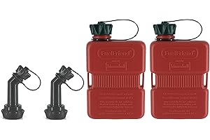 FuelFriend®-PLUS - jerrycan 1,0 litre + bec verrouillable - 2 articles - parfait pour les motos, les voitures et plus encore