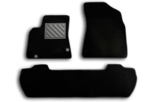 MTC AUTOMOTIVE Alfombrillas para Peugeot Partner Combispace, Tepee del 2008 ala 2018 - Alfombrillas a Medida - Antideslizantes - Talonera en PVC (cloruro de polivinilo) - Clips de fijación