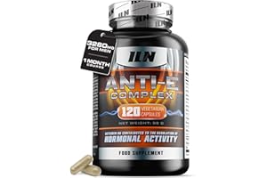 IRON LABS NUTRITION Anti-E Complex for Men – Hormonal & Estrogen Regulation Complex – 1 Month Course – Natural Blocker with D Aspartic Acid, Nettle Leaf, Resveratrol (120 Capsules)