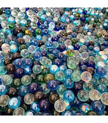 Lot De 25 Grosses Billes En Verre Transparent – 27 Mm – 500 G – Décoration, Jeu, Bricolage
