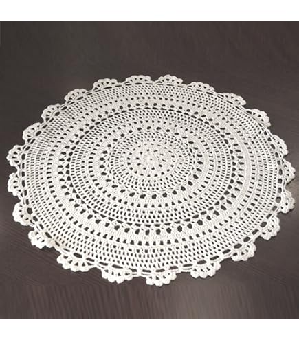 Yizunnu Chemin de table en crochet fait à la main - Style vintage - Napperon rectangulaire en coton - Motif floral - 40 x 90 cm - Blanc Yizunnu Chemin de table en crochet fait à la main - Style vintage - Napperon rectangulaire en coton - Motif floral - 40 x 90 cm - Blanc