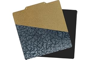 AJOYIB PEI strutturato & PEO liscio (motivo a diamante) Piastra flessibile per letto di stampa compatibile con CR-10, CR-10S Artillery Sidewinder X1 X2