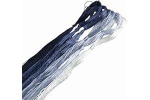 ‎MINGGUXIUYI MINGGUXIUYI 6 Farben reine Maulbeerseide à 22 m, edles Seidengarn für feine Handarbeiten und Kunststickerei (18)