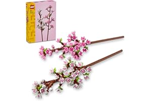 LEGO Botanicals Les Fleurs de Cerisier - Jouet de Construction de Fleurs Artificielles - Décoration Florale pour la Maison ou Le Bureau - Cadeau sur la Nature pour Fille dès 8 Ans & Ado 40725
