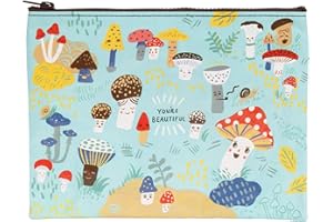 Blue Q Reißverschlusstasche, aus 95% recyceltem Material, 18 cm H x 24 cm B, bunter Dicker Reißverschluss