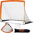 VEVOR Football Goal, 4x3 ft Kids Backyard Soccer Goal, Foldable Pop Up Practice Soccer Net, Mini Youth Training Soccer Goal Set, All-Weather Indoor Outdoor Soccer Goals with Carry Bag, 1 Pack