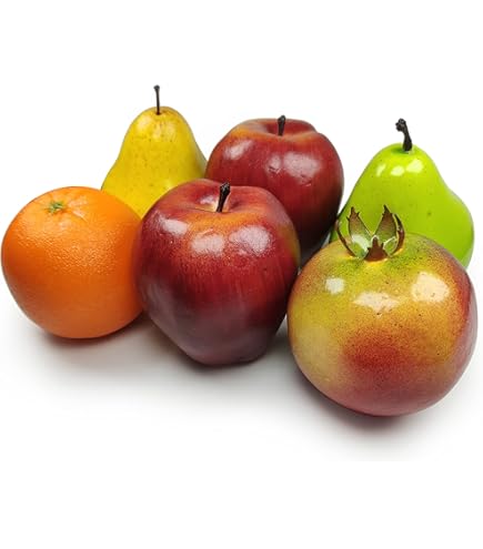 Pomme Artificielle MONANS - Rouge, Environ 8 Cm, Sur Piquet - Décoration Réaliste