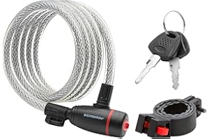Schwinn Anti Theft Bike Lock, Cable or U-Lock, Keys or Combination, Ideal for Bicycles, Electric Bikes, Scooters, and Outdoor Equipment