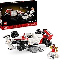 LEGO Icons McLaren MP4/4 e Ayrton Senna, Modellino da Costruire di Auto da Corsa con Minifigure, Replica Iconica Monoposto F1