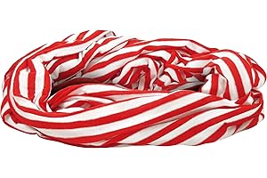 Makotex Loop Karneval rot - weiß Geringelt Schal Köln