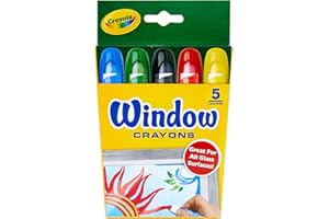 Crayola - 52-9765 - 5 crayons pour fenêtres