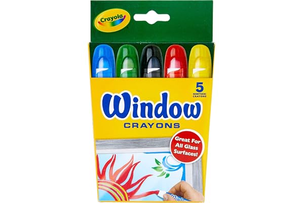 Crayola - 52-9765 - 5 crayons pour fenêtres