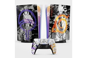 FFRAME PS5 Skin Hokage Sticker, Aufkleber für Playstation 5 Konsole und Controller, Disc Standard Edition, Skin Hokage PS5 (1 Controller)
