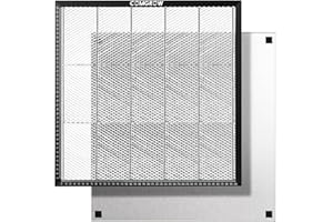 Comgrow Honeycomb Laser Waben-bett, 400 mm x 400 mm, Waben Laser Arbeitstisch Aluminium Wabentisch für Laserschneider und Laser Gravierer