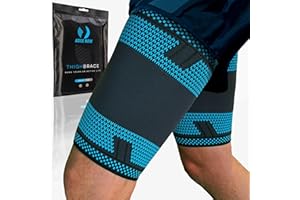 AGILE NOW® Oberschenkelbandage Oberschenkel Kompression Stabilisator, Rutschfest Oberschenkel-Kompressionsbandage für Männer & Damen (2 Stück) XL