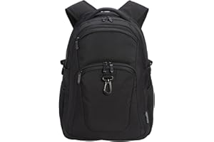 Amazon Basics Travel Laptop Backpack for 15.6 inch Laptop, Black