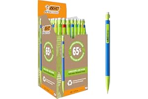 BIC Matic ECOlutions Porte-Mines Labellisé NF Environnement - 0,7 mm HB, Couleurs Du Corps Assorties, Boîte de 50