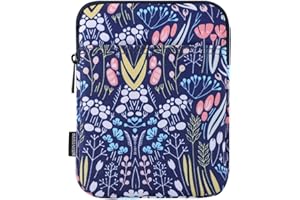 Dadanism 6-7 Pouces Housse Protectrice Pochette Nylon pour 7" Kindle Paperwhite et Kindle Colorsoft Signature Edition, 6" Kindle 11e Gén, Sac de Transport pour Kindle Oasis E-Reader, Nuit Bleu