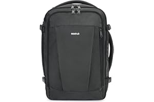 ECOHUB Mochila Viaje Cabina Avion 40x20x25 Ryanair 13 Compartimentos Mochila de Viaje Mochila Avion Mujer Maletas Debajo del Asiento Equipaje de Mano Mochila Avion Hombre 20L,Patentado(Gris)