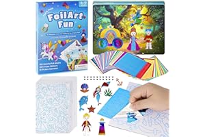 Libershine Foil Art Kids, DIY Creativo Kit Manualidades Material, Actividad Artística para Niños, Juguete Educativo, Juego Creativo Regalo Craft Niños Niñas