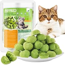 Bastoncini Di Erba Gatta Liofilizzati - 16 Pezzi Da 80g, Per Pulizia Denti Ed Eliminazione Boli Di Pelo, Snack Per Gatti