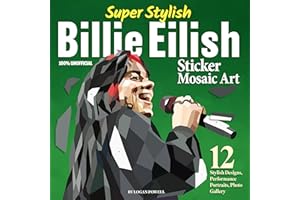Super Stylish Billie Eilish Sticker Mosaic Art: 12 Stylish Designs, Performance Portraits, Photo Gallery