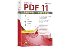 MARKT + TECHNIK Perfect PDF 11 PREMIUM - PDF reading & editing software with OCR text recognition for Windows 11, 10, 8.1, 7