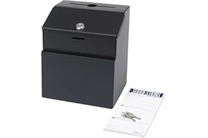 Safco Steel Suggestion Box, Black