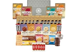 A AMOUSA Instant Coffee Gift Set – This Coffee Hamper includes 46x Items | Gift Set for Women & Men