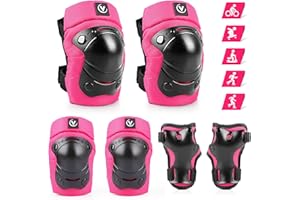 ‎VALUETALKS ValueTalks Knieschoner Kinder Schoner Inliner Kinder 6er Set Kinder Schützer Ellenbogenschoner für Inliner Skates Scooter Fahrrad Rollschuhe