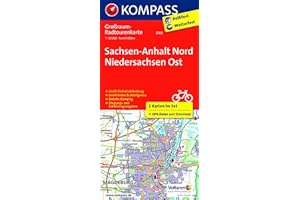 KOMPASS Großraum-Radtourenkarte 3705 Sachsen-Anhalt Nord - Niedersachsen Ost, 1:125.000: Ruhrgebiet, Niederrhein, Rheinland, Sauerland, Siegerland, 2 ... (KOMPASS Großraum Fahrradkarte, Band 3705)