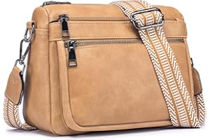 MUIIKOLA Cross Body Bag Women，Crossbody Bags For Women Purses for Women Trendy,Leather Medium Crossbody Bag, Women's Shoulder Handbags Built in Wallet Adjustable wide shoulder straps