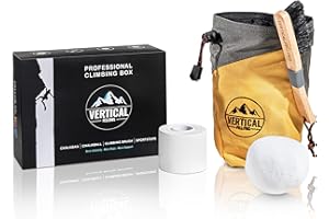‎VERTICAL FELLOWS Professional Climbing Box mit Chalkbag Chalkball Climbing Brush und Sportstape