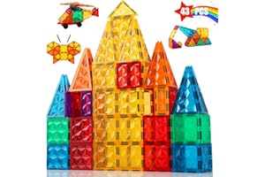 NorthBeland Bloques de Construcción Magnéticos Magneticas Niños 43 Piezas Juegos Magneticos 3D para Niños de 3-7 Años