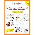 Writing in MR Script - Marion Richardson handwriting book - Part 1 of 3 - Lines, Capital letters and Numbers (0 to 20) - For age 4 to 6 years