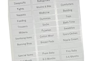 84 Hospital Bag & Children Nursery Drawer Organisation Labels • Clothing Newborn Baby Children Kids Wardrobe Dresser • Design
