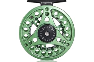 ‎SOUGAYILANG Sougayilang Fliegenfischenrolle, Großer Arbor mit Druckguss-Aluminiumkörper Fliegenrolle-5/6,7/8 Gewichte, Essentielle Fliegenrollen für Anfänger