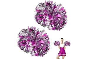 GUDALEA 2 Pezzi Pom Cheer Leader Poms Cheerleader Pompon Poms, Cheerleader Pompon Per Cheerleading Giochi Competizione Sportiva Danza