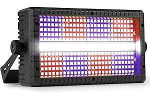 ‎BEAMZ BeamZ BS336 - Stroboskop Blitzer, Blinder Wash Kombi mit RGBW LEDs – 3-in-1 LED Lichteffekt, Fernbedienung, DMX Steuerung, Disco Licht & Party Lichter für Events, Clubs & Partys