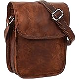 Gusti Handtasche Klein Leder - Tamara Ledertasche Umhängetasche Schultertasche Vintage Braun Leder