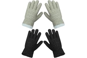 Becellen Magiques Gant Enfants, Chauds Hiver Tricotés Gants Enfant Thermique Gants avec Doublure en Polaire Extensibles Doigts Complets Gants pour Garçons Filles