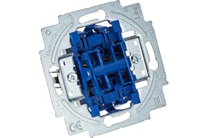 Busch-Jaeger 2000/5US Przełącznik Kołyskowy, Niebieski/Srebrny