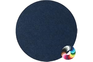 ‎BIASTO Design Filz Untersetzer rund Durchmesser 25cm, Nachtblau (HF037) für Glas, Getränke, Bar, Tasse, Vase