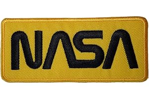 ELLU NASA Iron Sew On Patch Astronaut Space Fancy Dress Costume T Shirt Jacket Badge